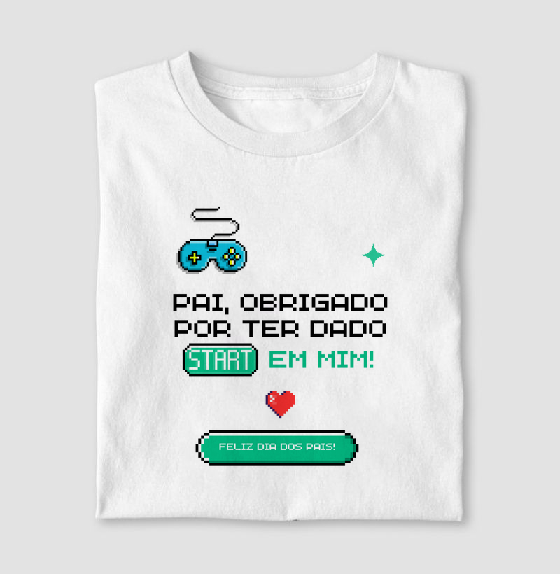 Pai obrigado por ter dado start em mim - azul e verde