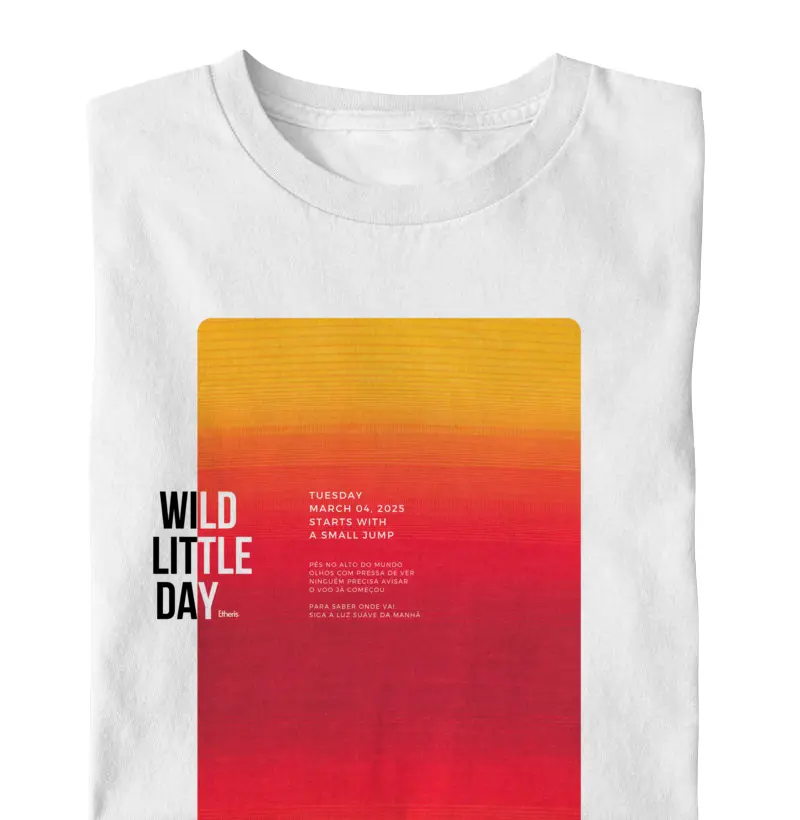 Camiseta Infantil Masculina Estampa WLD Etheris - Branco