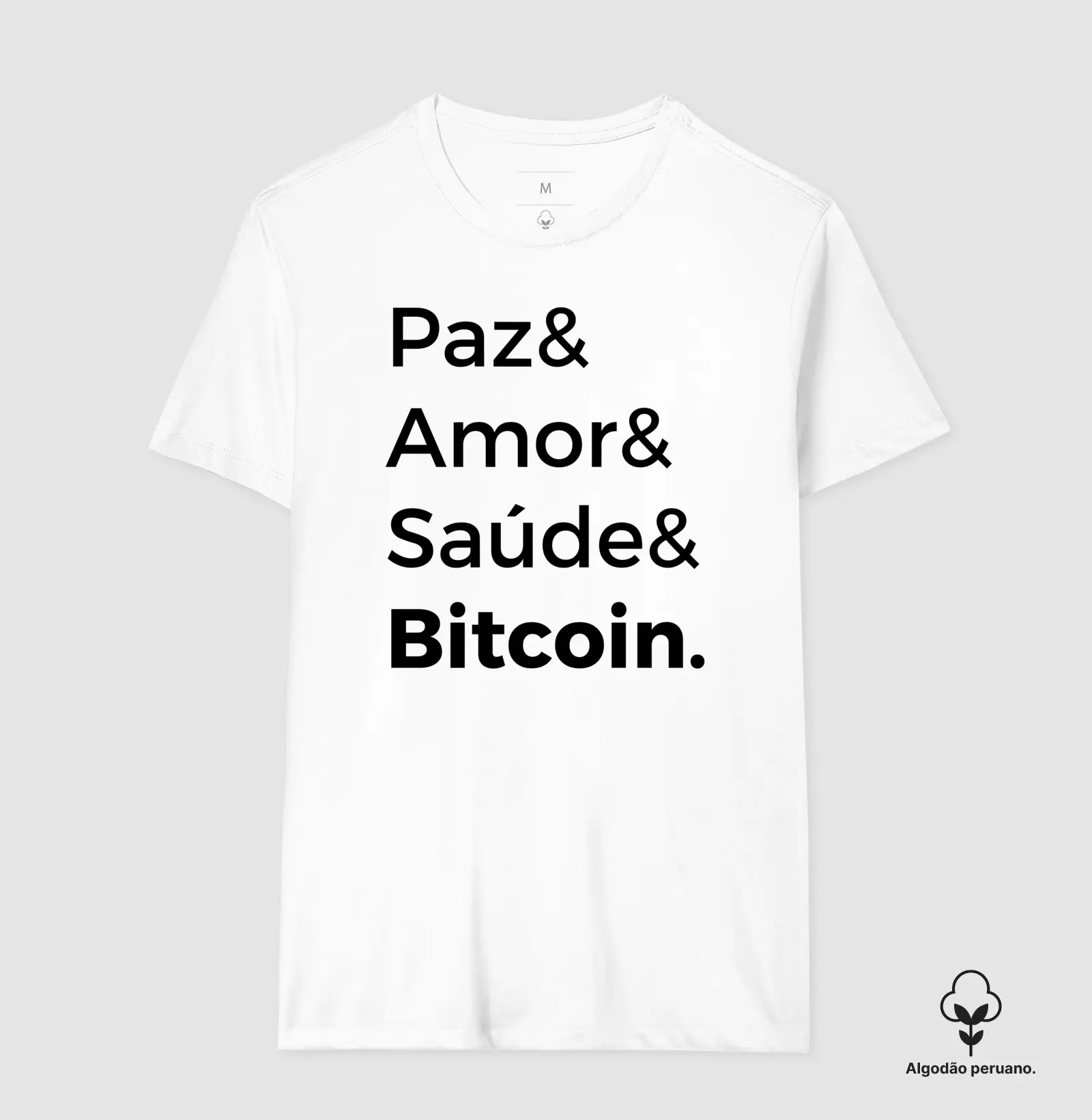 Paz, amor, saúde e bitcoin