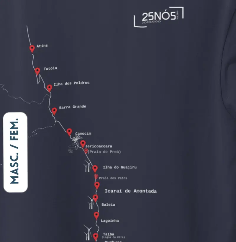 Downwind Cumbuco-Atins - Camiseta
