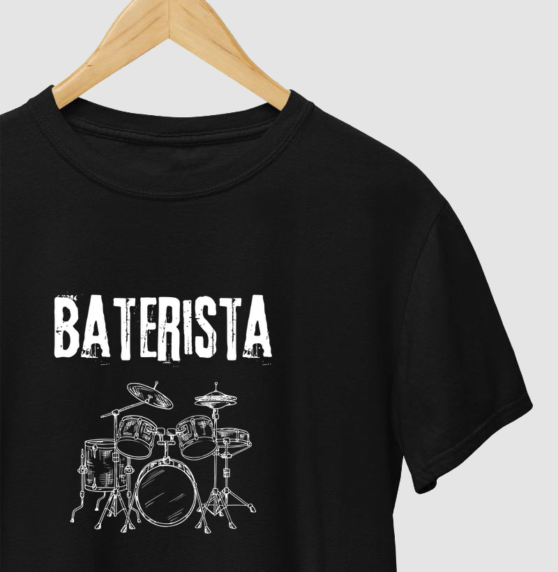 Camiseta Baterista Illustration