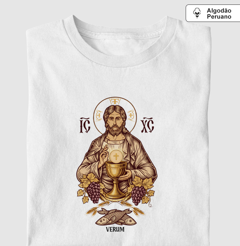 Camiseta Cristo - O Pão vivo.
