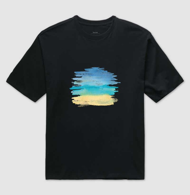 Camiseta 100% algodão - Aquarela
