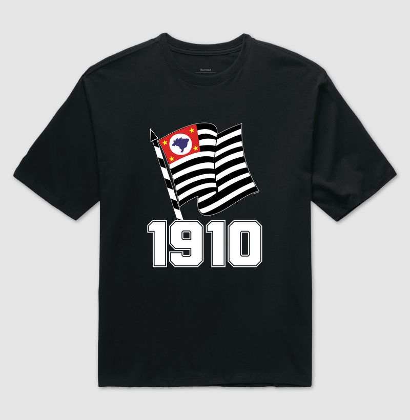 Camiseta Oversized - Bandeira Paulista 1910