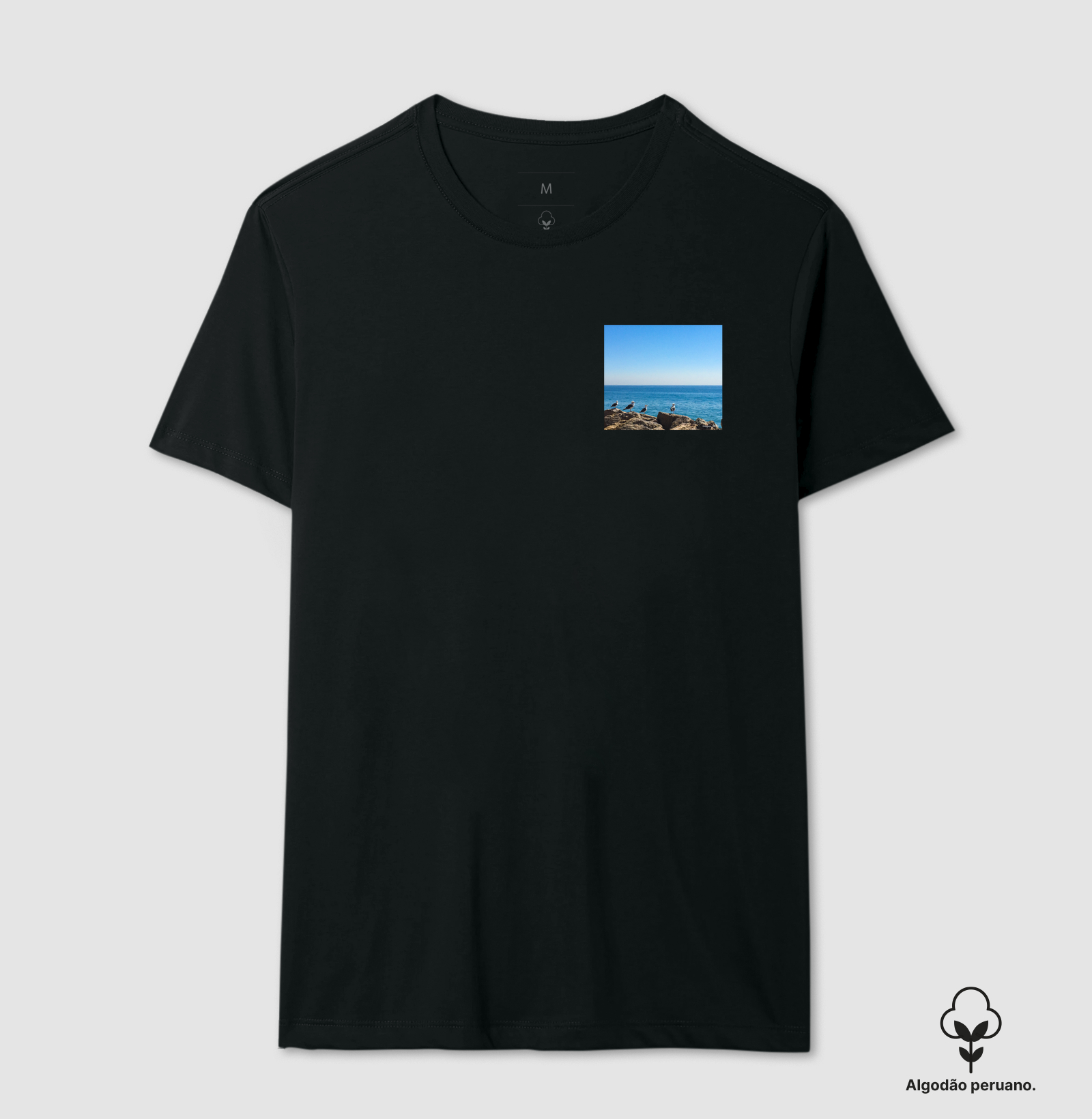 Camiseta Gaivotas Bolso