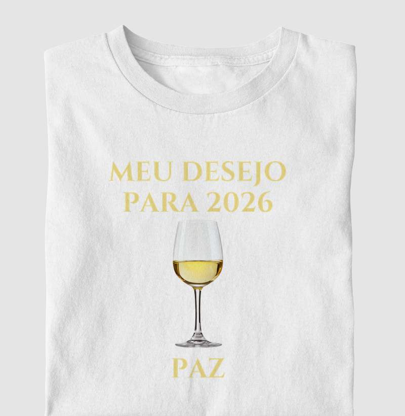 Camiseta Desejo para 2026 - Paz