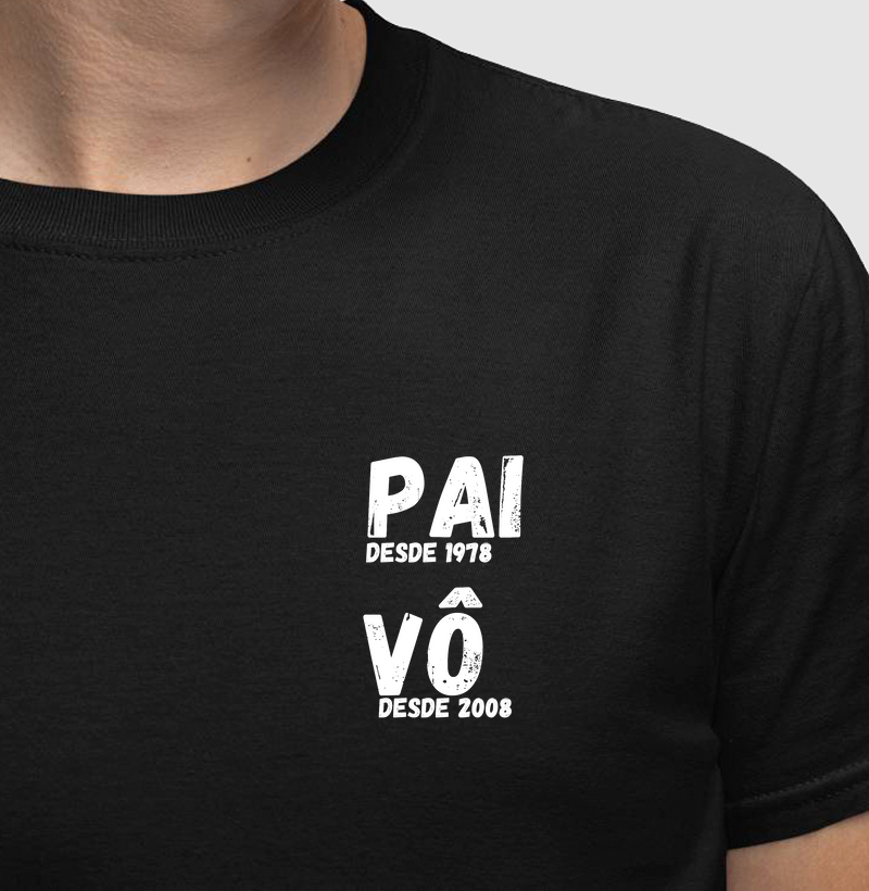 Pai desde 1978 & Vô desde 2008 - Minimalista