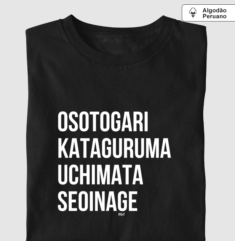 Osotogari Kataguruma Uchimata Seoinage