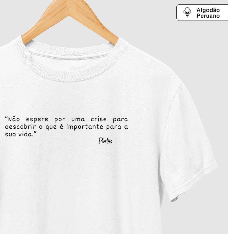 Camiseta Platão Crise