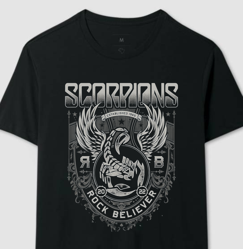 Camiseta Scorpions - Rock Believer