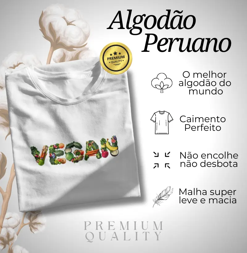 Algodão Peruano - Real vegan