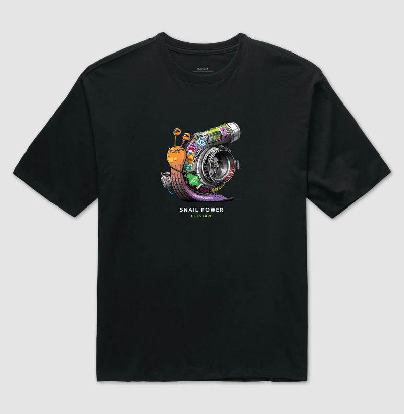 Camiseta Snail Power - Oversized