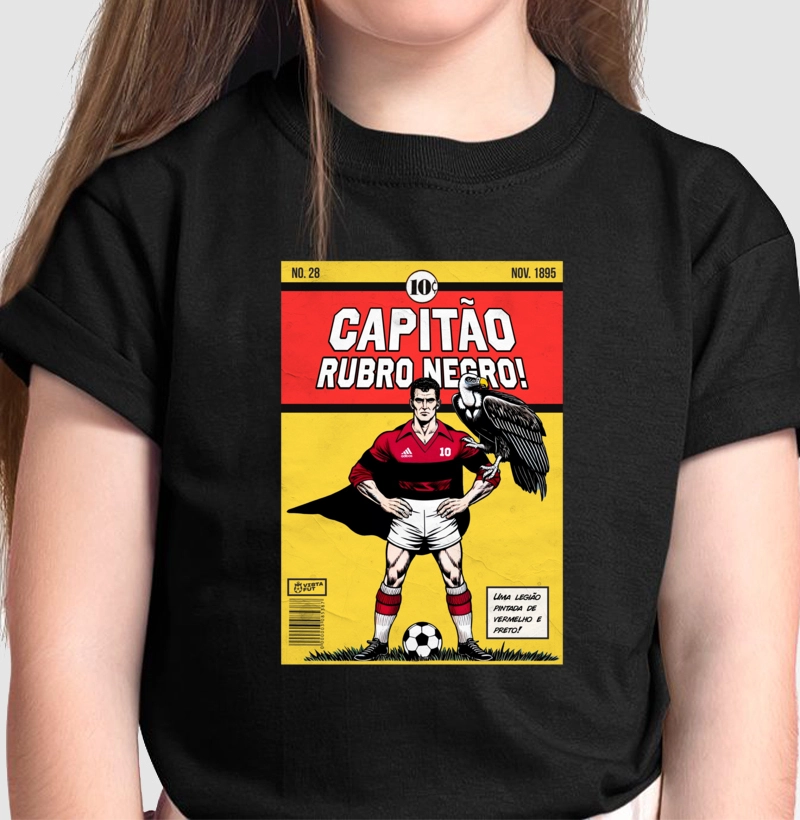 Camiseta infantil - Capitão Rubro negro