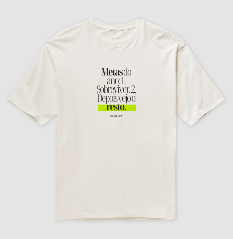 Camisa "Metas do Ano"