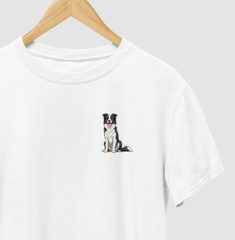camiseta coleção dogs - border collie