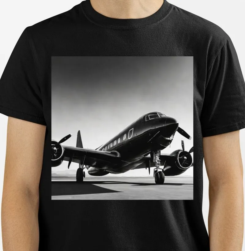 Camiseta avião turboélice