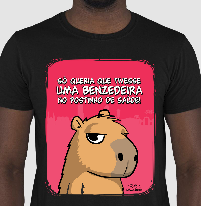 Camiseta Capivara Benzedeira
