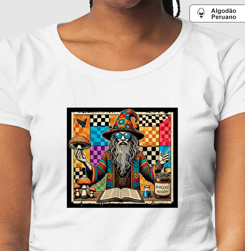 Camiseta Algodão Peruano Estudo de Poções