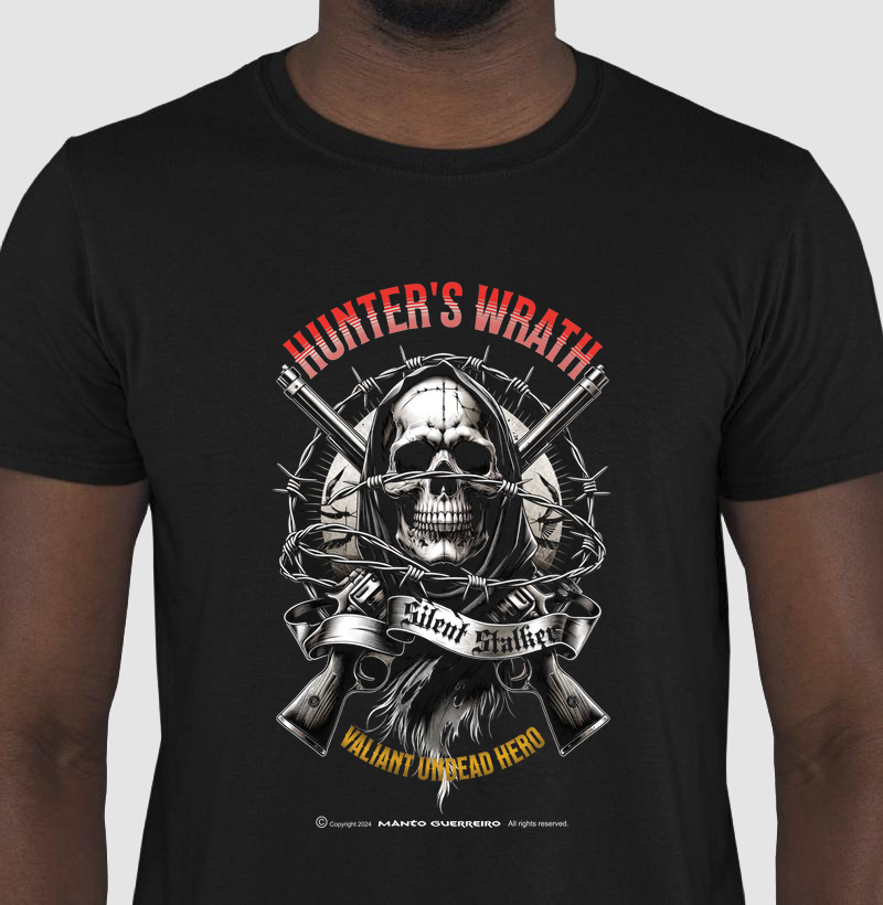 Camisa Hunters Wrath Preta Masculina