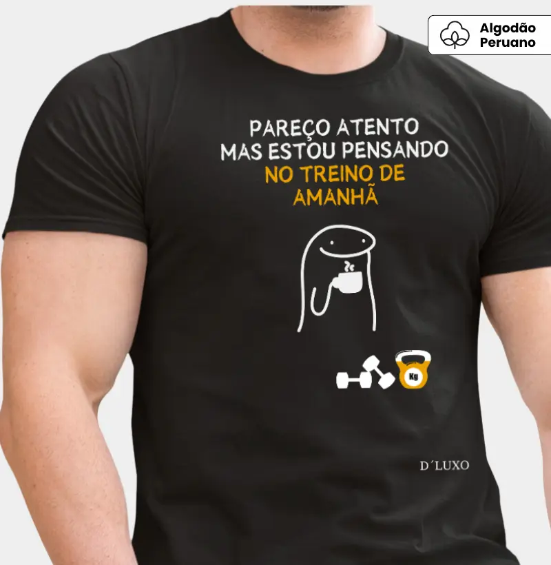 Pareço atento mas estou pensando no treino de amanhã