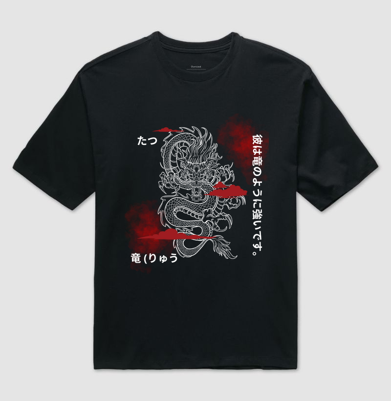 OVERSIZED Dragão Branco