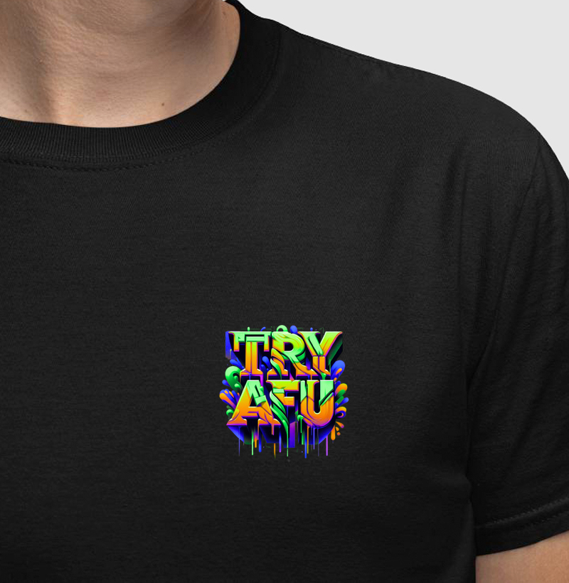 🔥 Camiseta EstampaTry Afú No Peito – Apenas Quem Sabe o Que É "Try Afú" Reconhece a Qualidade e o Estilo Desta Pano! 🔥