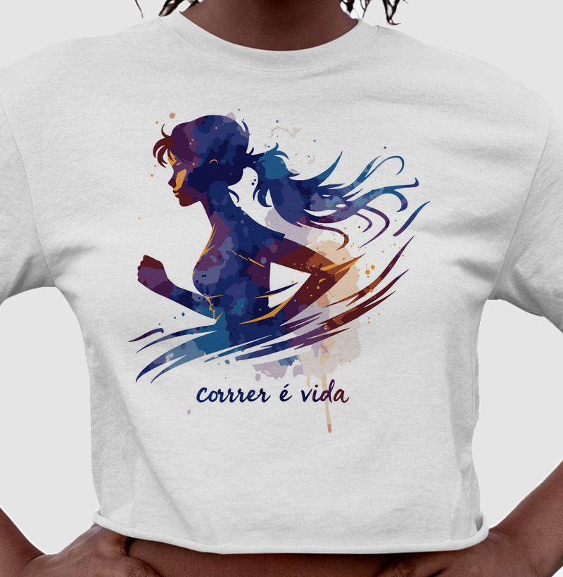 Correr é vida - Aquarela