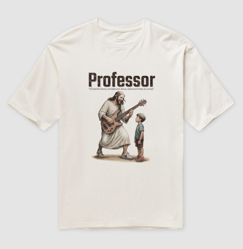 Camiseta Oversized Professor - Baixo