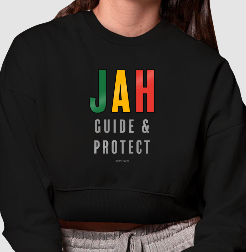 Cropped Moletom BR00095 Jah Guide & Protect