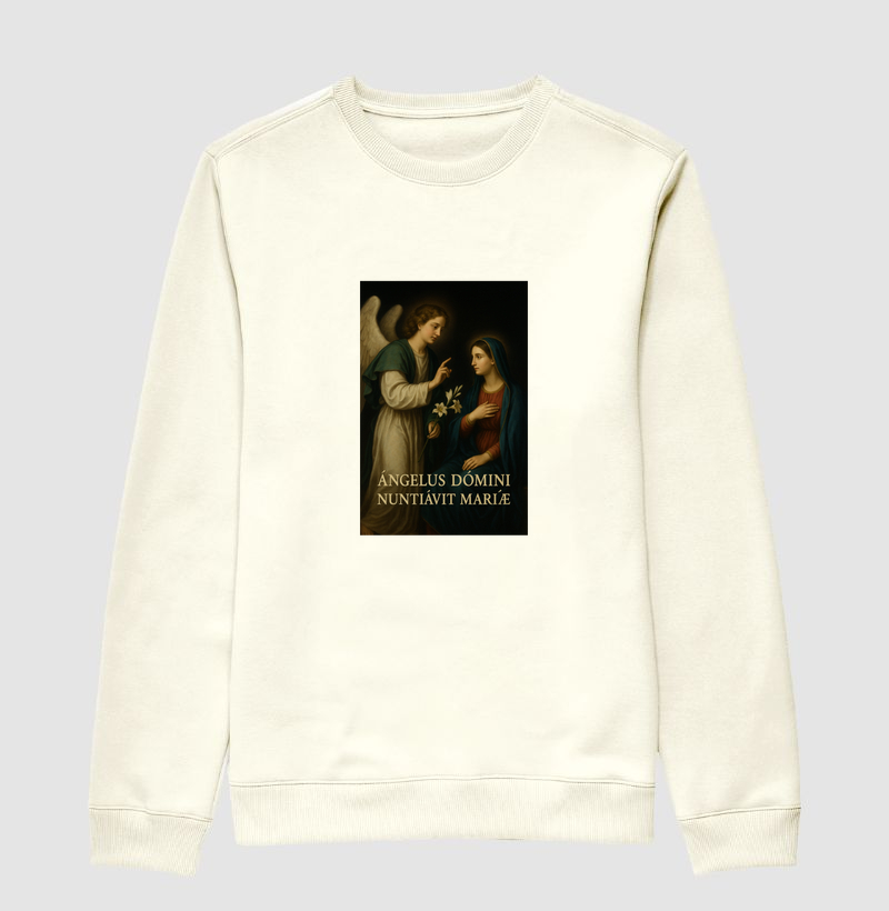 Sueter Moletom Angélus Dómini nuntiávit Maríae