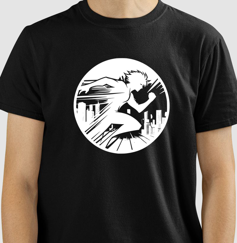 Camiseta Estilo Anime para Corredores | Energia e Movimento | Moda Esportiva Exclusiva VB