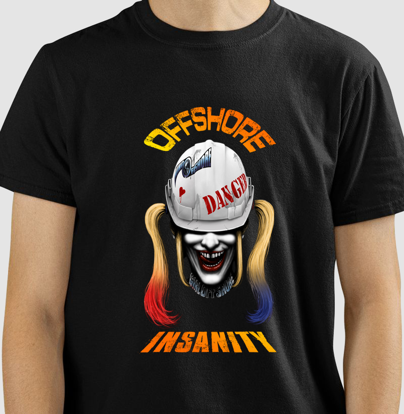 Camiseta Unissex 100% Algodão - OffshorElas Insanity | Collab Mundoffshore