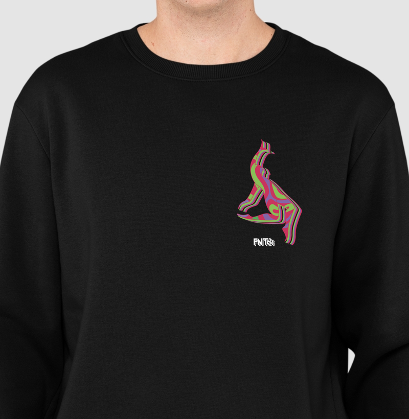 MOLETOM SUÉTER SLIM "FANTASIA" / SER DANÇANTE MINIMALISTA