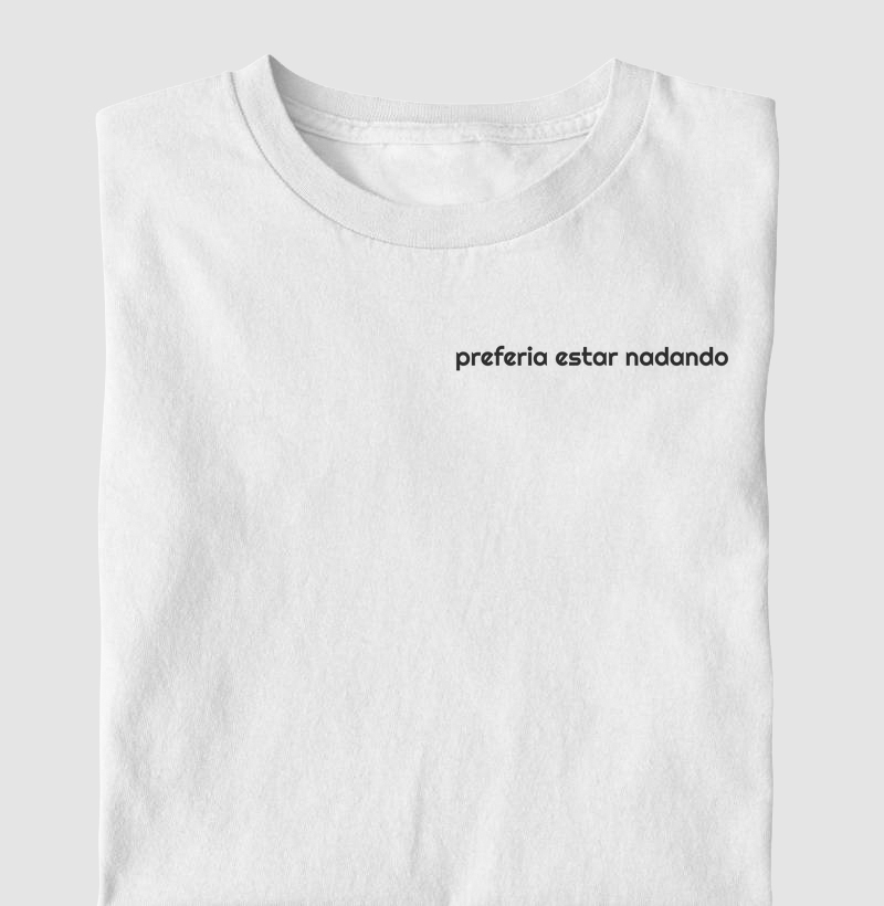 Preferia estar nadando