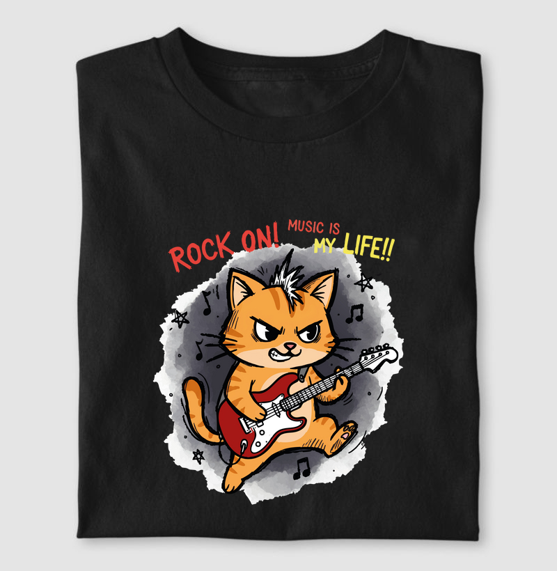 Camiseta Rock On – Music Is My Life
