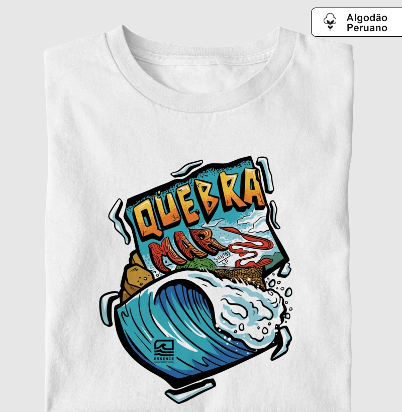 "Quebra Mar Graffiti" - Cor (Algodão Peruano)