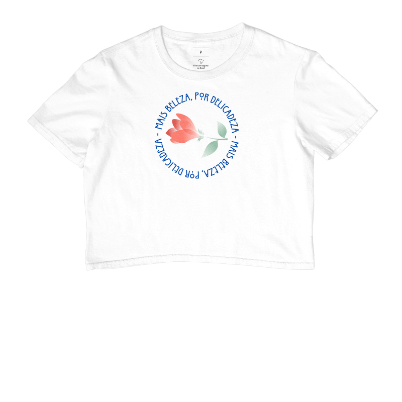 Estampa Rosa Mais Beleza - Branco Fem.