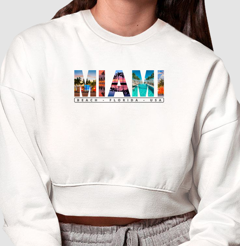 Moletom Cropped Miami