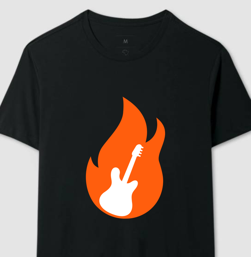 CAMISETA FIRE GUITAR