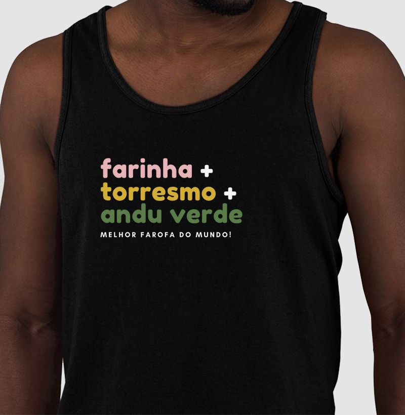 Farinha + torresmo + andu verde.