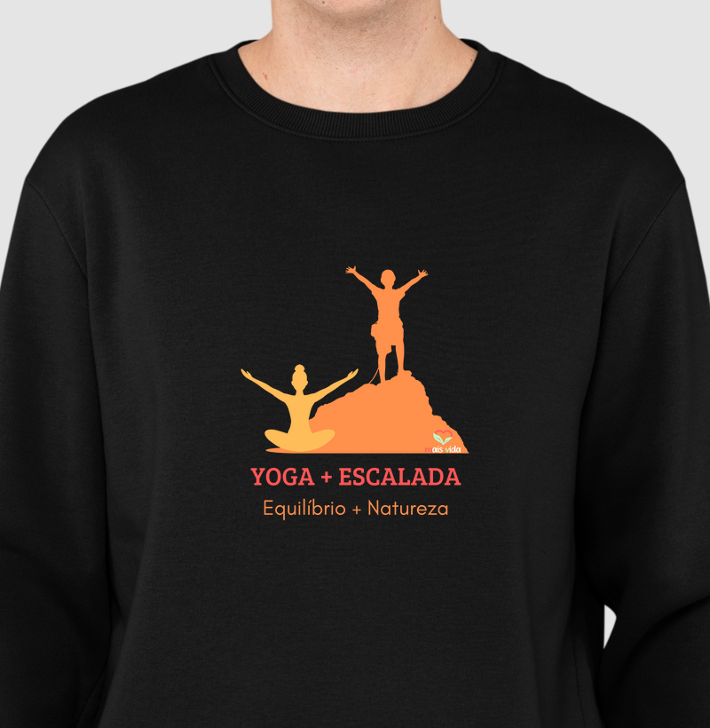 YOGA + ESCALADA -Suéter Moletom