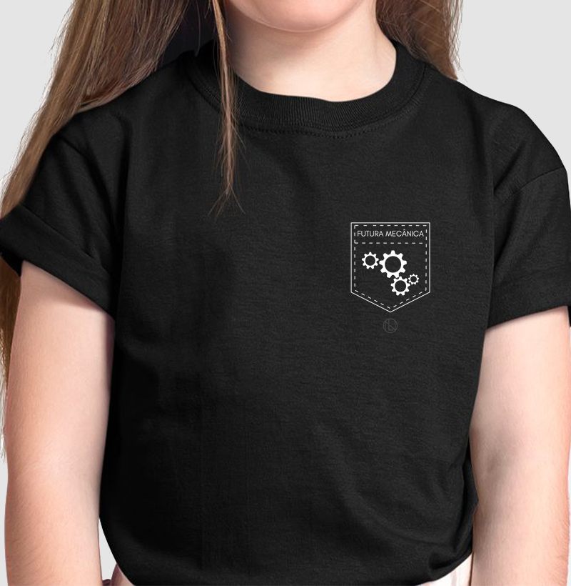 Camiseta Infantil Bolso Futura Mecânica