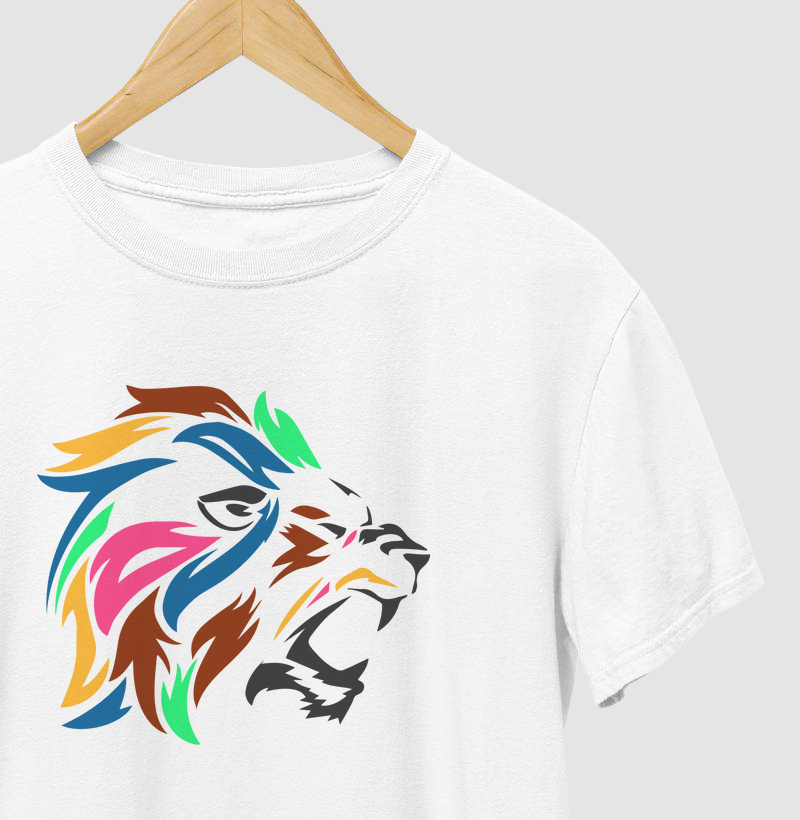 Camiseta Animalis Carnaval de Cores 100% Algodão