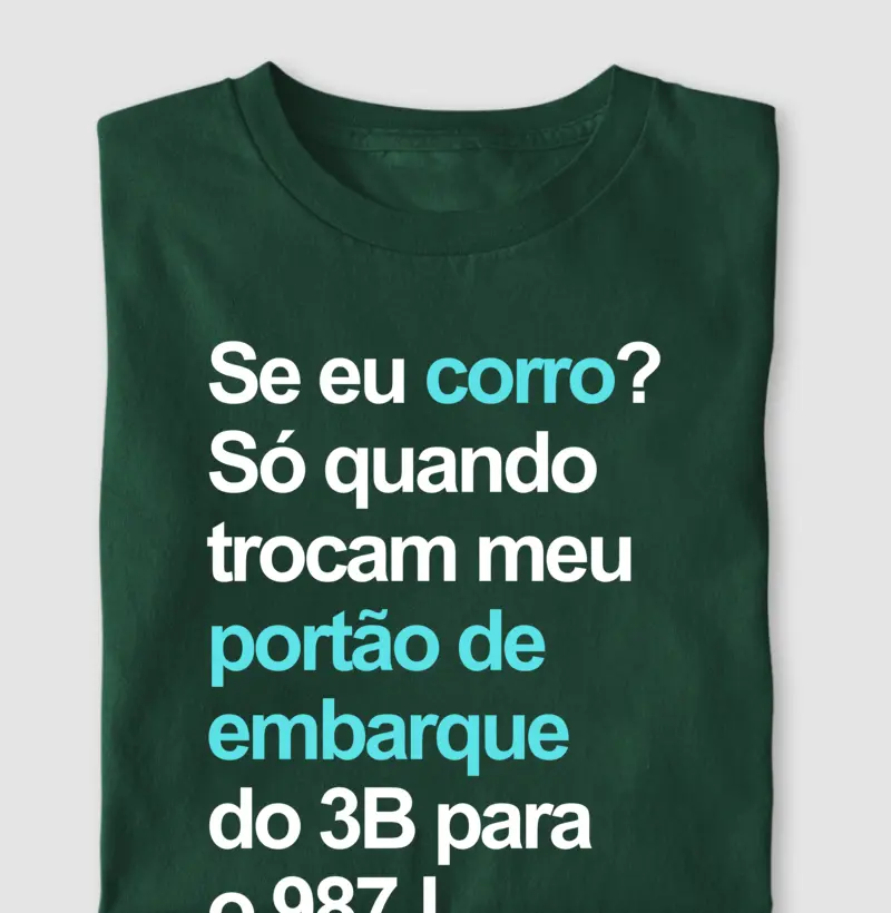 Só quando trocam meu portão de embarque
