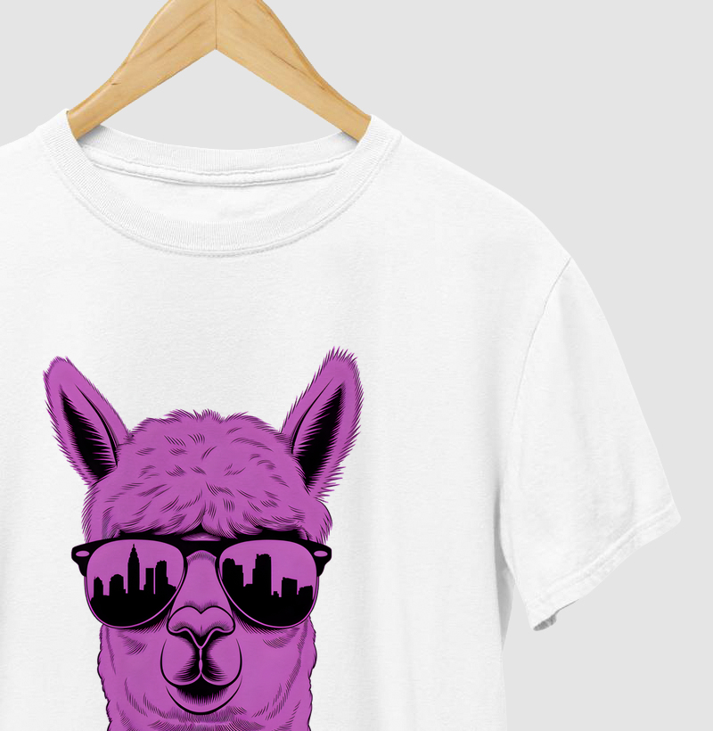 Camiseta Alpaca Head Pink
