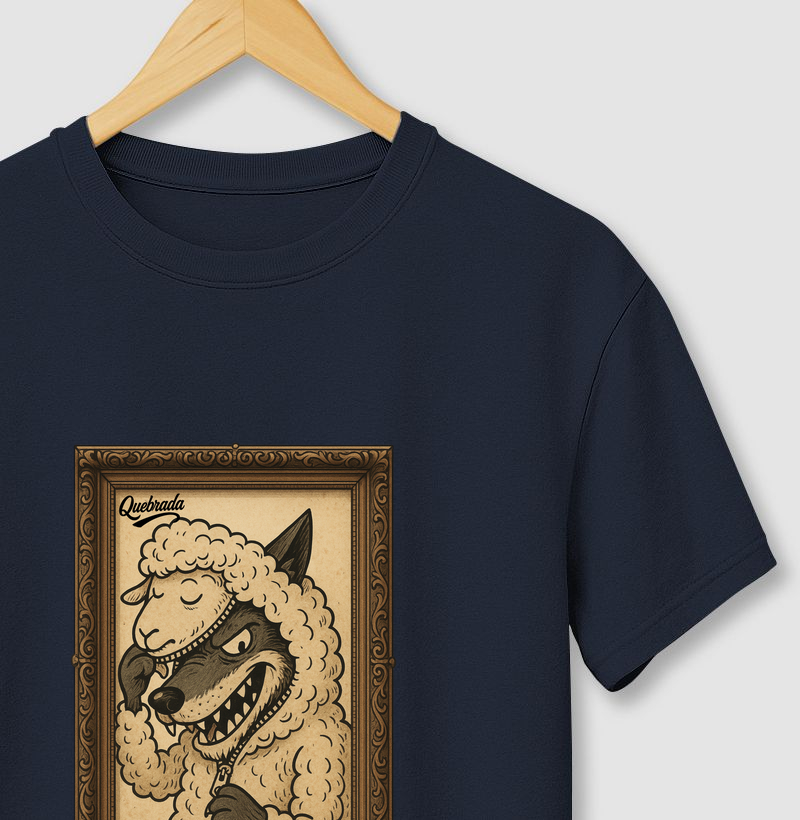 Camiseta Lobo Em Pele de Cordeiro