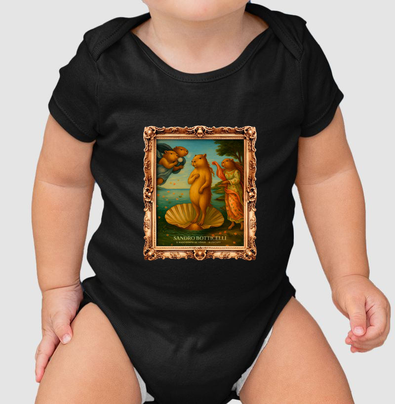 Sandro Botticelli e a capivara "O Nascimento de Vênus"