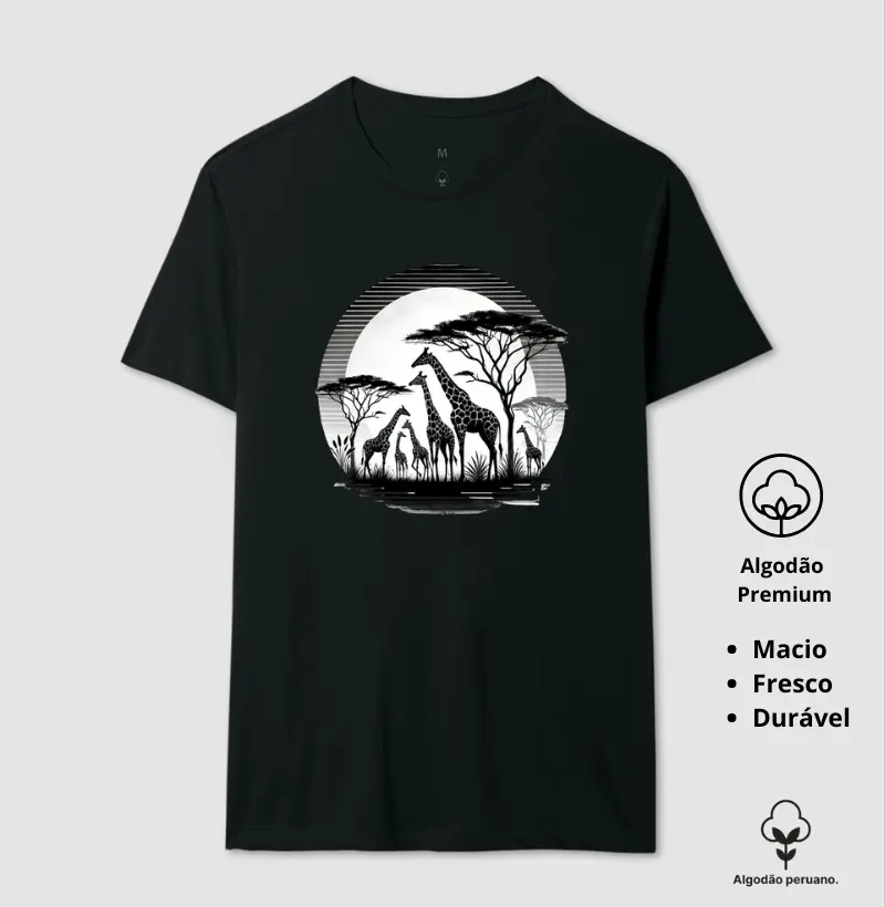 Camiseta Animalis Giro da Vida 100% Algodão Peruano