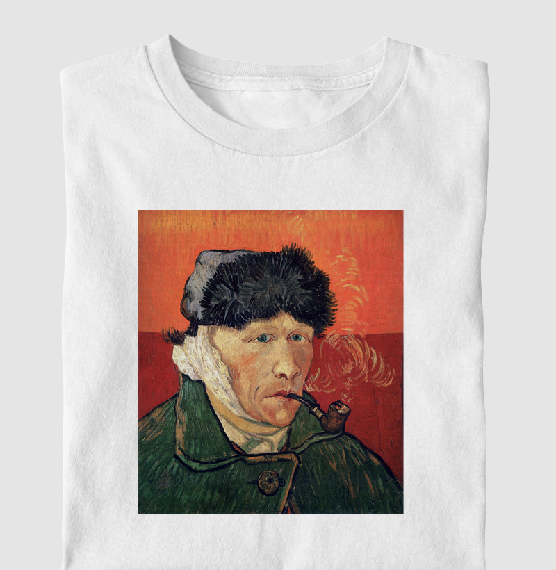 Self-Portrait with Bandaged Ear and Pipe