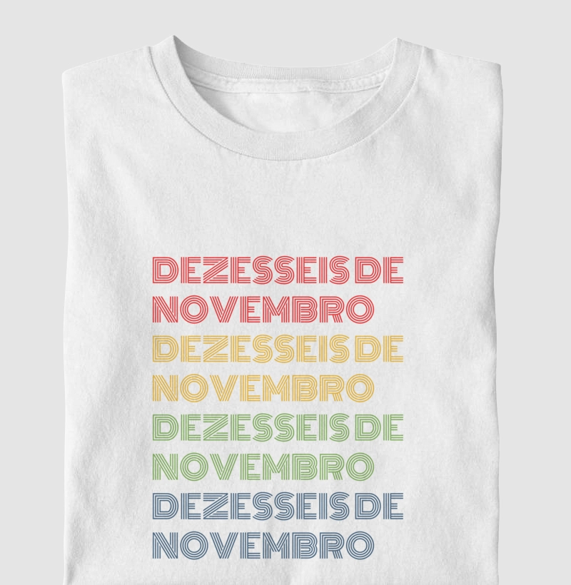 Dezesseis de Novembro Letreiro Retrô